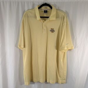 Marquette Golden Eagles Nike Golf Polo Men's XL Yellow Short Sleeve Collared